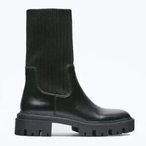 ZARA Sock Ankle Boot